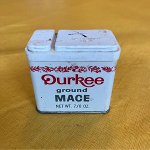 DURKEE vintage ground mace container